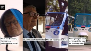 'Chalti ka Naam Bill Gates ki Gaadi': Anand Mahindra Tweets Video of Microsoft co-founder Driving the Electric Autorickshaw Treo | WATCH