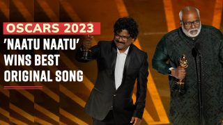 Oscars 2023: Proud Moment For India ! RRR's 'Naatu Naatu' Wins Best Original Song - Watch Video