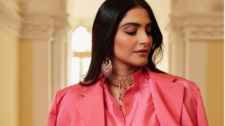 Sonam Kapoor Looks Effortlessly Chic in DIOR’s Pink Pastel Ensemble With Traditional Jewellery