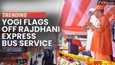 Uttar Pradesh: CM Yogi Adityanath Flags Off Rajdhani Express Bus Service Ahead Of Holi - Watch Video