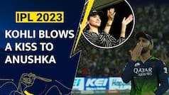 Watch: Virat Kohli Gives Flying Kiss To Anushka Sharma During RCB vs RR Match