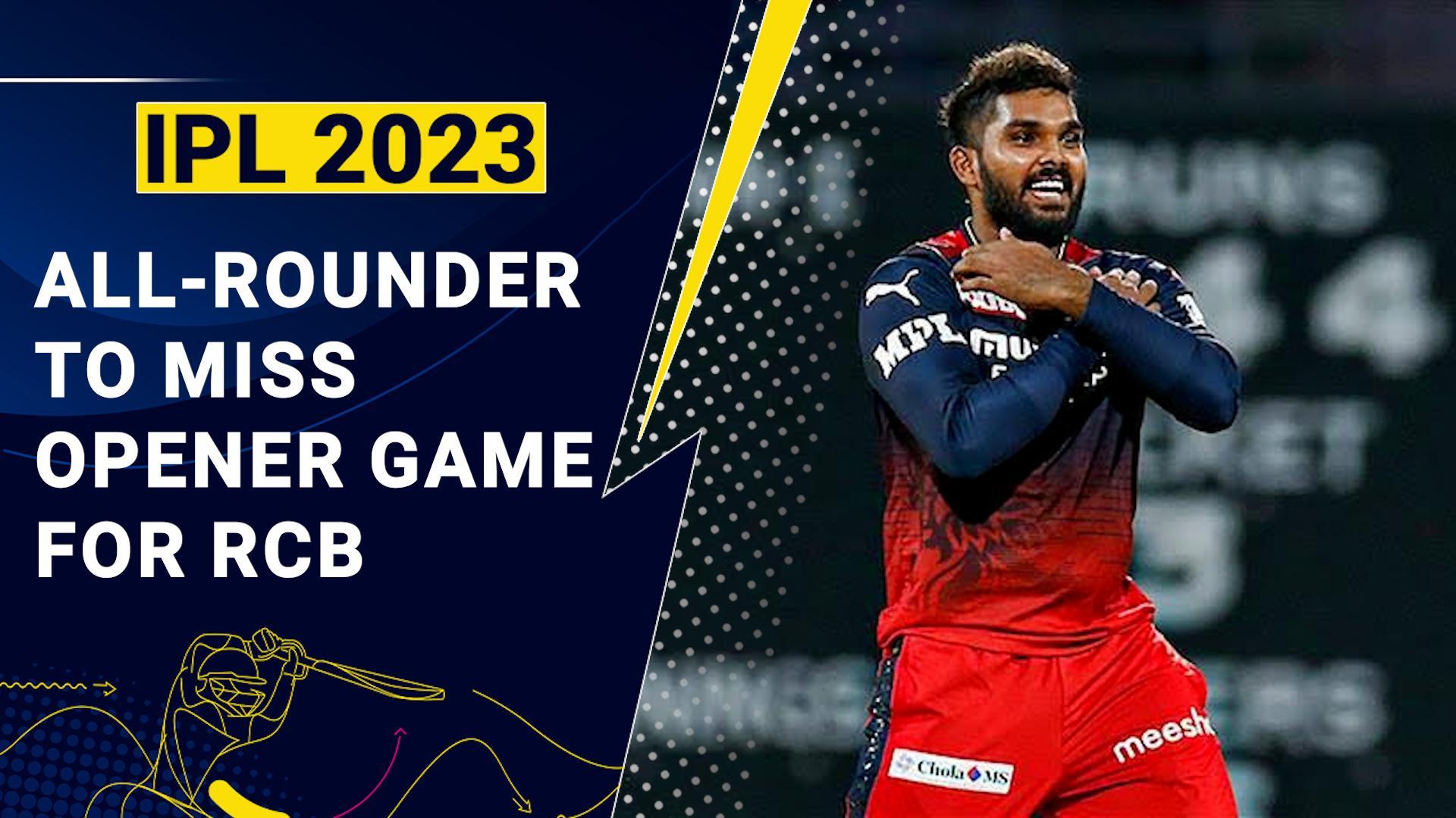 IPL 2023: RCB's all-rounder Wanindu Hasaranga not available for big clash against MI