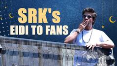 Shah Rukh Khan and son AbRam spread Eid joy as they greet fans outside Mannat - Watch Video