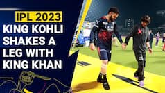 IPL 2023: Shah Rukh Khan and Virat Kohli dance to tunes of Jhoome Jo Pathaan