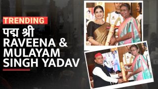 Padma Shri Award: पद्मश्री से सम्मानित हुई Raveena Tandon, अवॉर्ड लेने से पहले पीएम मोदी को किया नमस्कार | Watch Video
