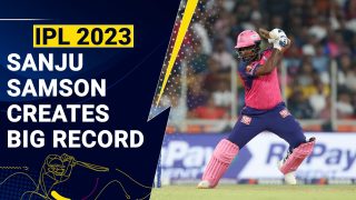 GT VS RR Sanju Samson creates history in IPL, became the first Indian batsman to do so - Watch Video
