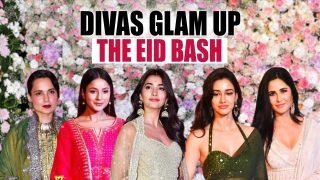 Bollywood Beauties Turn Heads in Glam Ethnic Wear at Star-Studded Eid Party: Katrina Kaif, Shehnaaz Gill, Tabu, Kangana Ranaut and More - Watch Video