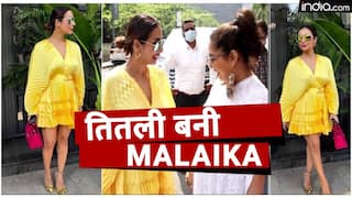 Malaika Arora Glams Up In Yellow At Terence Lewis's Easter-Cum-Birthday Bash | Watch Video
