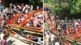 Footbridge Collapses During Baisakhi Celebrations In J&K's Udhampur, 80 Injured | Watch Video