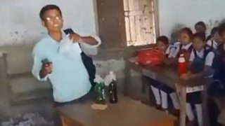 Video: Man Brandishes Gun In Packed Classroom, Tackled To Ground In Bengal