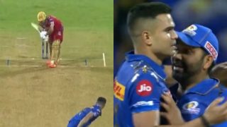 IPL 2023: Arjun Tendulkar Removes Prabhsimran Singh With a Swinging Yorker During MI vs PBKS Match- VIRAL Video