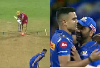 Arjun Removes Prabhsimran With a Swinging Yorker During MI vs PBKS Match- VIRAL Video