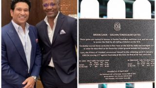 Sachin Tendulkar, Brian Lara Honoured At Sydney Cricket Ground