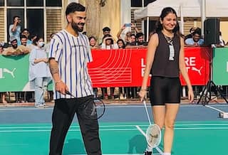 Virat Kohli, Anushka Sharma Surprise Fans With Badminton Face-Off, Bat For PUMA   s Let There Be Sport Movement