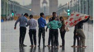Delhi Witnesses Scattered Rains; AQI In 'Moderate' Category