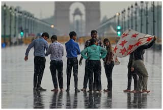 Delhi Witnesses Scattered Rains; AQI In 'Moderate' Category