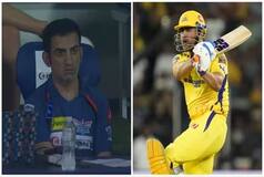 Gambhir's 'What Just Happened' Reaction to Dhoni's Sixes; Check VIRAL PIC