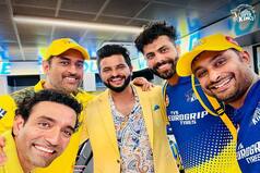 'Yellove Reunion' - Raina, Uthappa Meet Dhoni at Chepauk; PIC Goes VIRAL