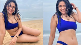 Mrunal Thakur Drives Away Blues in Scorching HOT Bikini & Messy Hair by The Beach