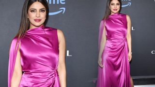 Priyanka Chopra in Rs 2.35 Lakh Satin Gown, Slays Sassy Pink in Its Full Glory - See Pics