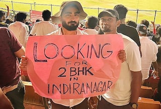 Placard Reading '2 BHK In Indiranagar' During IPL Match In Bengaluru Goes Viral