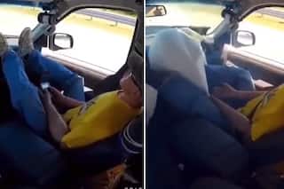 This Viral Video Tells Us Why Not To Sit With Legs On Car Dashboard