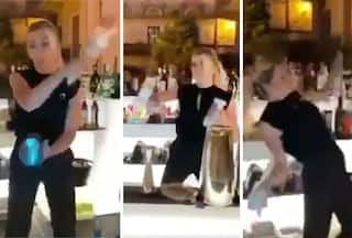 Woman Bartender   s Cocktail Mixing Skills Are Mesmerising: Watch