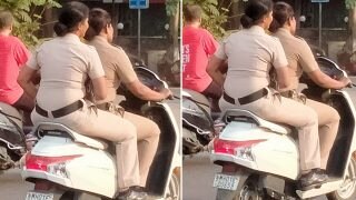 Mumbai Cops Clicked Riding Two-Wheeler Without Helmets, Department Responds