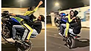 Man, 2 Women Perform Dangerous Stunts On Mumbai Roads, Booked: Watch Video