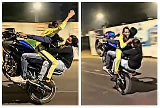 Man, 2 Women Perform Dangerous Stunts On Mumbai Roads, Booked: Watch Video