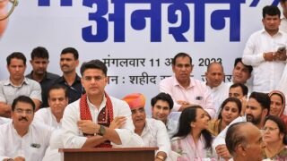 What's Cooking In Rajasthan? Congress Symbol Missing At Sachin Pilot's Hunger Strike Venue