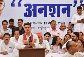 What's Cooking In Rajasthan? Congress Symbol Missing At Sachin Pilot's Hunger Strike Venue