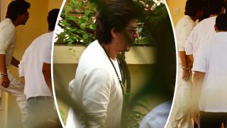 Shah Rukh Khan And Aryan Khan Visit Aditya Chopra-Rani Mukerji After Pamela Chopra's Death - Pics