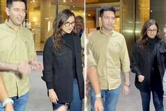 Parineeti Chopra-Raghav Chadha Blush as They Get Papped at Mumbai Airport