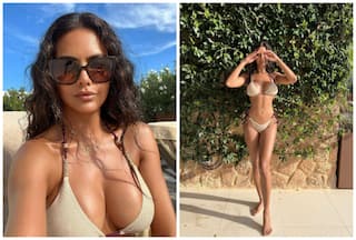 Esha Gupta Sets The Internet Ablaze in Beige Coloured Tiny Bikini, See Pic