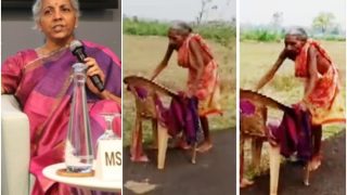 नंगे पैर और टूटी कुर्सी के सहारे बैंक के चक्कर लगा रही बुजुर्ग महिला, Video पर निर्मला सीतारमण ने कहा- SBI मानवीय बने
