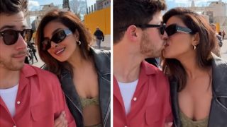 Priyanka Chopra-Nick Jonas Seal it With a Kiss During Citadel Promotions in Rome