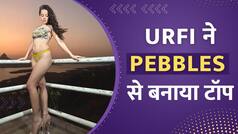 Urfi Javed ने स्टोन से बनी टॉप पहनी , एक्ट्रेस का सेक्सी अवतार देख यूजर्स का छूटा पसीना | Watch Video