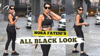 Nora Fatehi Raises Temperature In An All Black Sporty Look | Watch Video
