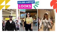 Airport पर कैजुअल लुक में स्पॉट  हुईं Sunny Leone, Kriti Sanon ने Co- Ord Set में गिराई बिजली | Watch Video