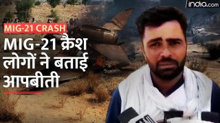 Rajasthan में  कैसे हुआ MIG-21 Crash, भीषण हादसे की ये तस्वीरें झकझोर के रख देंगी - Watch Video