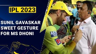 IPL 2023: Sunil Gavaskar Asks MS Dhoni To Sign His Shirt After CSK vs KKR