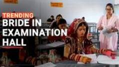 Newlywed Turns Up For College Exam In Full Bridal Attire In Jhansi | Watch Video