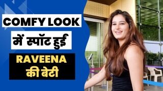 Rasha Thadani: Comfy Look में स्पॉट हुई रवीना की बेटी, फैंस ने कहा ये तो माँ से भी ज्यादा सुंदर है | Watch Video