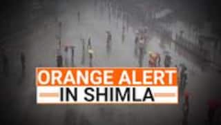 Orange Alert In Shimla: IMD Issues Orange Alert As Heavy Rain Lashes Shimla | Watch Video