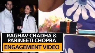 Parineeti Chopra-Raghav Chadha Engagement First visuals from their celebrations
