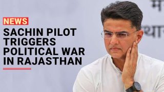 Sachin Pilot triggers political war in Rajasthan | Watch Video