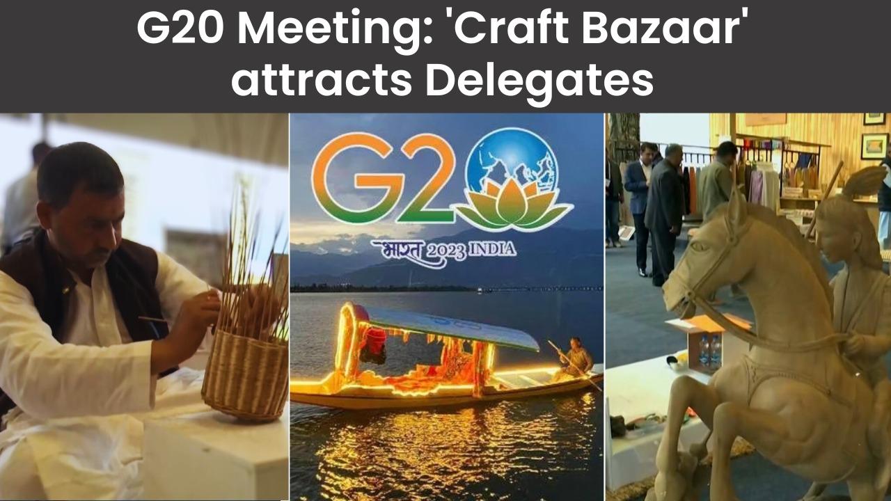 Well-established ‘Craft Bazaar’ attracts visitors during G20 Summit in J&K - Watch Video