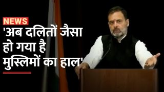 Rahul Gandhi: अमेरिका में बोले राहुल गांधी 'अब दलितों जैसा हो गया है मुस्लिमों का हाल' | Watch Video