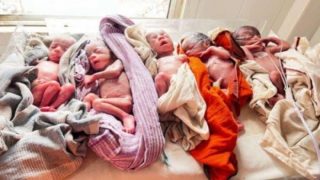 कमाल हो गया! महिला ने एक साथ दिया पांच बच्चियों को जन्म, बगैर ऑपरेशन हुई नॉर्मल डिलीवरी